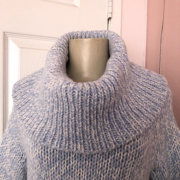 MICHAEL Kors PL Blue Knit Chunky Alpaca Sweater - Picture 3 of 7